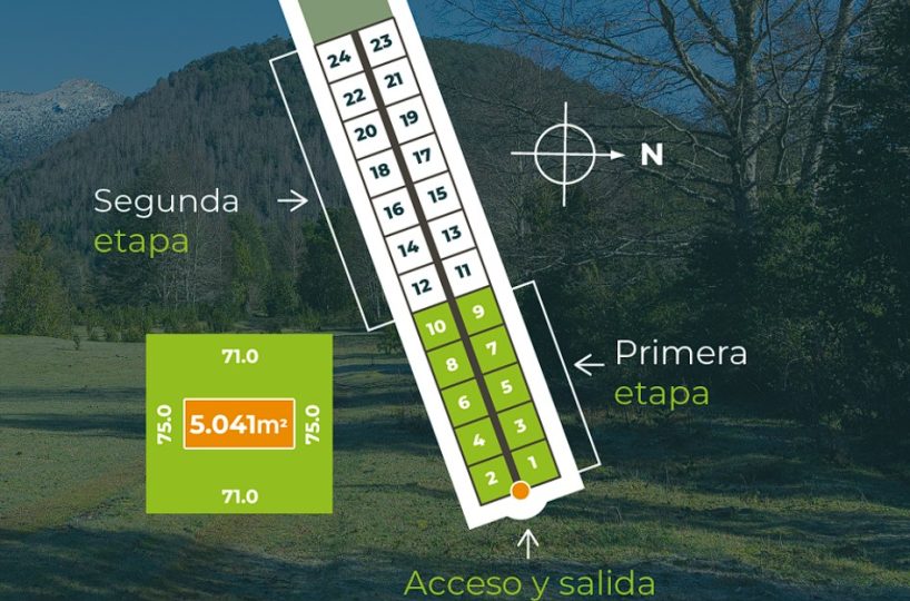 For Sale Se vende Parcelacion Terrain Terreno Caburgua Pucon Lago Caburgua Villarrica Araucania Chile
