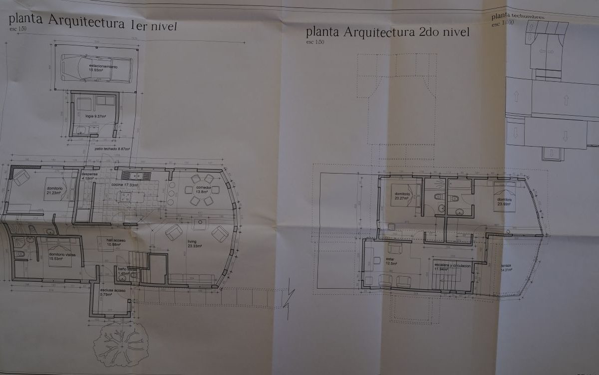 Quality house center Pucon bricks close to shopping mall school Villarrica bus terminal lider