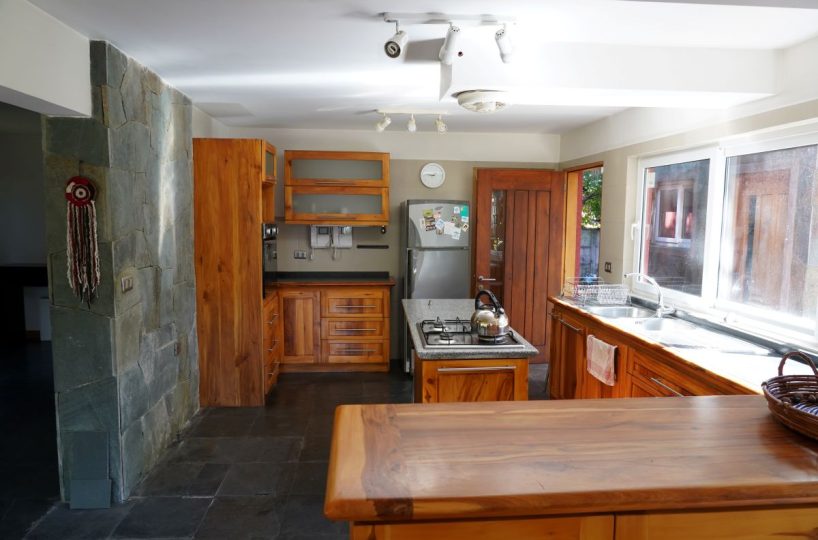 Quality house center Pucon bricks close to shopping mall school Villarrica bus terminal lider