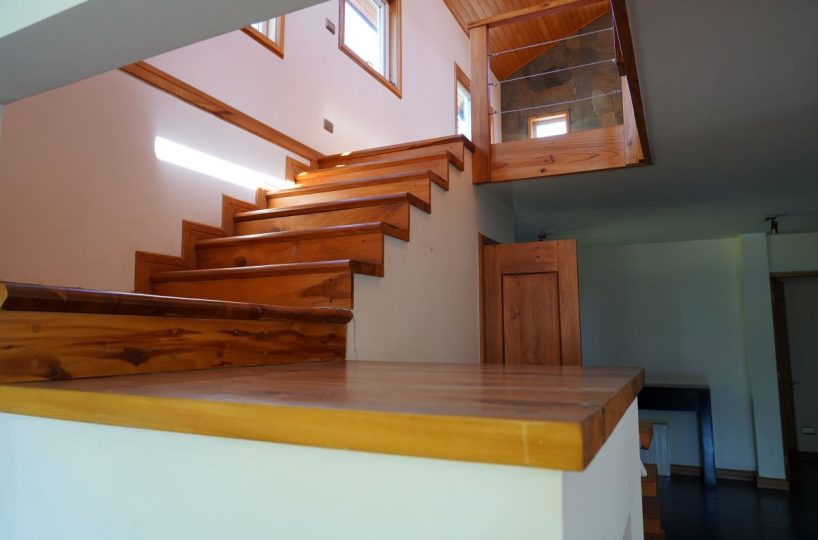 Quality house center Pucon bricks close to shopping mall school Villarrica bus terminal lider