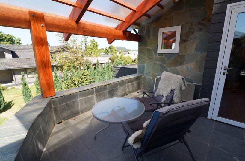 Quality house center Pucon bricks close to shopping mall school Villarrica bus terminal lider